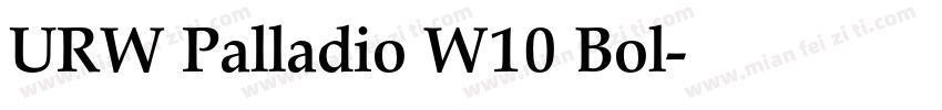 URW Palladio W10 Bol字体转换